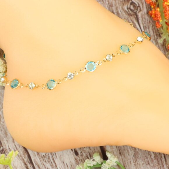 Dainty Anklet for Women – Elegant Everyday Jewelry & Perfect Gift | MLCRC1250 - Picture 6 of 10